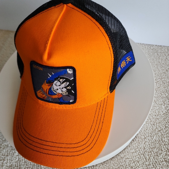 DRAGONBALL Z Goku Goten Fushion Orange Trucker Hat DRAGON BALL Z Cap - Picture 4 of 8